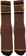 Anti-Hero Basic Pigeon Embroidered Sock - brown/yellow/black - front