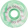 Pig Conical Side Cut Skateboard Wheels - green/white swirl (99a) - reverse