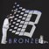 Bronze 56k Roller Logo T-Shirt - black - reverse detail