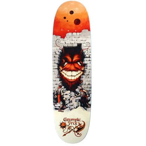 Anti-Hero Grimplestix Barbarians 8.75 Flyer Shape Skateboard
