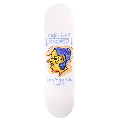 Krooked Cernicky Blue Thinker 8.38 Skateboard Deck | Tactics