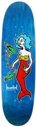 Krooked Gonz Mermaid Re-Color 9.1 Degg Shape Skateboard Deck - blue