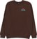 Lakai Lakai x Poler Vibes Crew Sweatshirt - chocolate - front