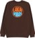Lakai Lakai x Poler Vibes Crew Sweatshirt - chocolate - reverse