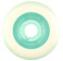 Spitfire Sapphires Radial Cruiser Skateboard Wheels - clear/green (90d)