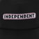 Independent Bar Logo Snapback Hat - black - front detail