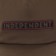 Independent Bar Logo Snapback Hat - dark chocolate - front detail