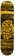 GX1000 Flashback 8.25 Skateboard Deck - black/yellow