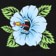 Santa Cruz Screaming Hibiscus T-Shirt - black - reverse detail