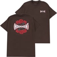 Independent Rose Span T-Shirt - dark chocolate
