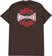 Independent Rose Span T-Shirt - dark chocolate - reverse