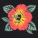 Santa Cruz Kids Screaming Hibiscus T-Shirt - black - reverse detail