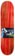 The Heated Wheel Hill On Vacation 8.5 Skateboard Deck - red