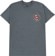 Santa Cruz Roskopp Screaming Target T-Shirt - dark heather - front