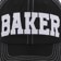 Baker Apex Snapback Hat - black/white - front detail