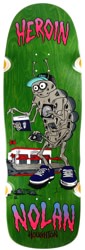 Heroin Nolan Bug 10.4 Skateboard Deck - green