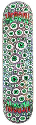 Heroin Symmetrical Eyes 8.25 Skateboard Deck - view large