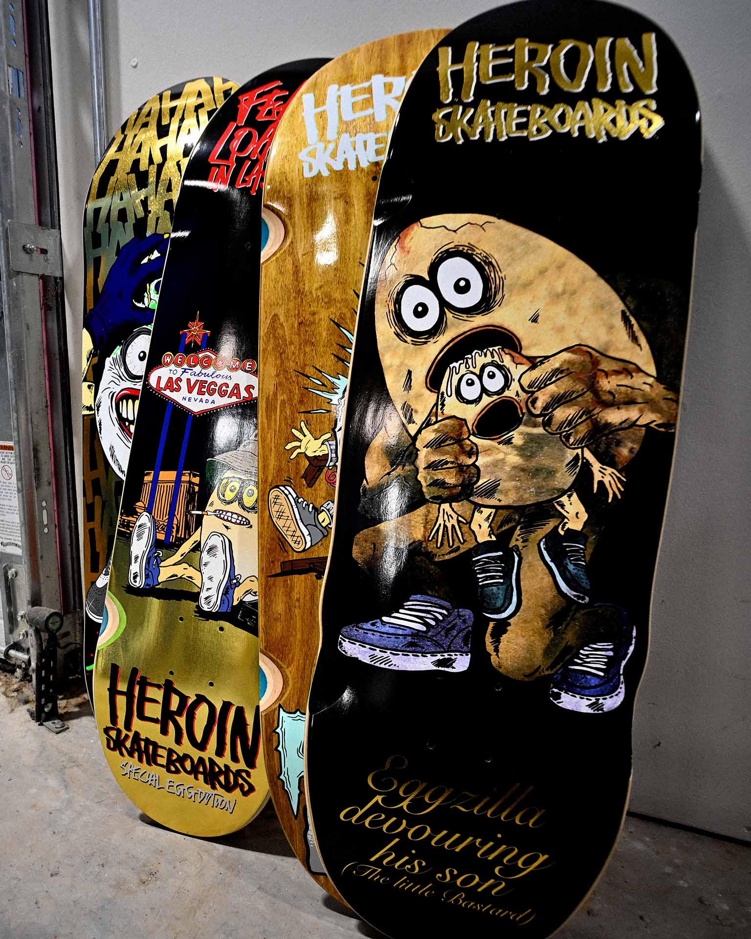 heroin skateboards brand image