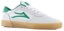 Lakai Cambridge Skate Shoes - white/green leather