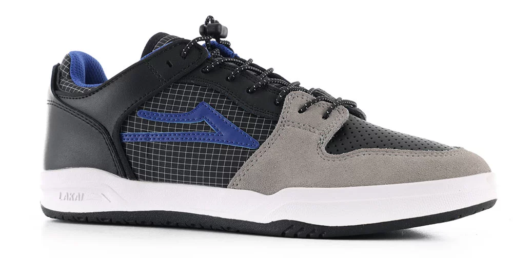 Lakai Telford Low Skate Shoes - black/tech suede | Tactics