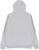 Howl DWR Zip Up Hoodie - heather grey - reverse