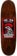 Black Label Adams El Pollo Diablo 9.5 Custom Egg Skateboard Deck - brown