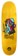 Black Label Jason Adams Smoking Section 9.5 Custom Egg Shape Skateboard Deck - yellow