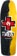 Black Label Lucero Ripped Cross 10.0 Cross Shape Skateboard Deck - yellow