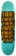 Black Label Shredded Barcode 9.0 Custom Egg Shape Skateboard Deck - teal