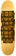 Black Label Shredded Barcode 9.0 Custom Egg Shape Skateboard Deck - yellow