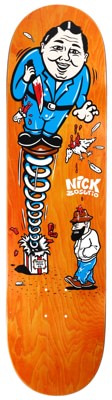 Polar Skate Co. Boserio Surprise 8.25 Short Shape Skateboard Deck - orange - view large