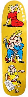 Polar Skate Co. Family Affair 8.625 P9 Shape Skateboard Deck - yellow - view large
