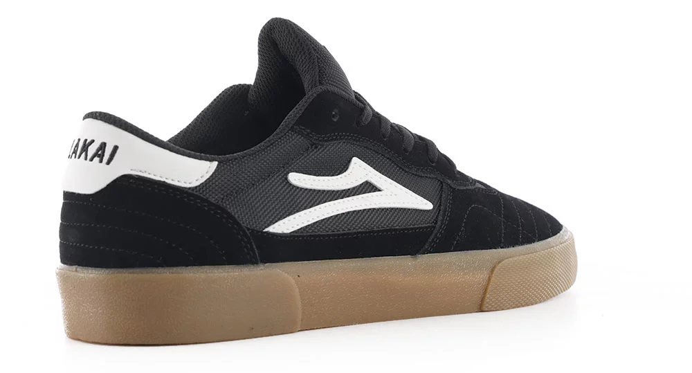 Lakai Cambridge Skate Shoes - black/gum suede | Tactics