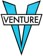 Venture V Die Cut MD Sticker - blue