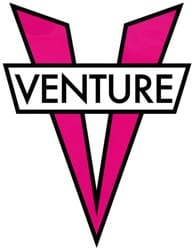 Venture V Die Cut MD Sticker - pink