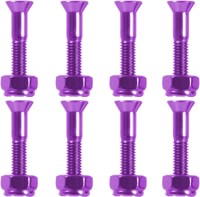 Pig Pig Bolts Phillips Skateboard Hardware - anodized purple