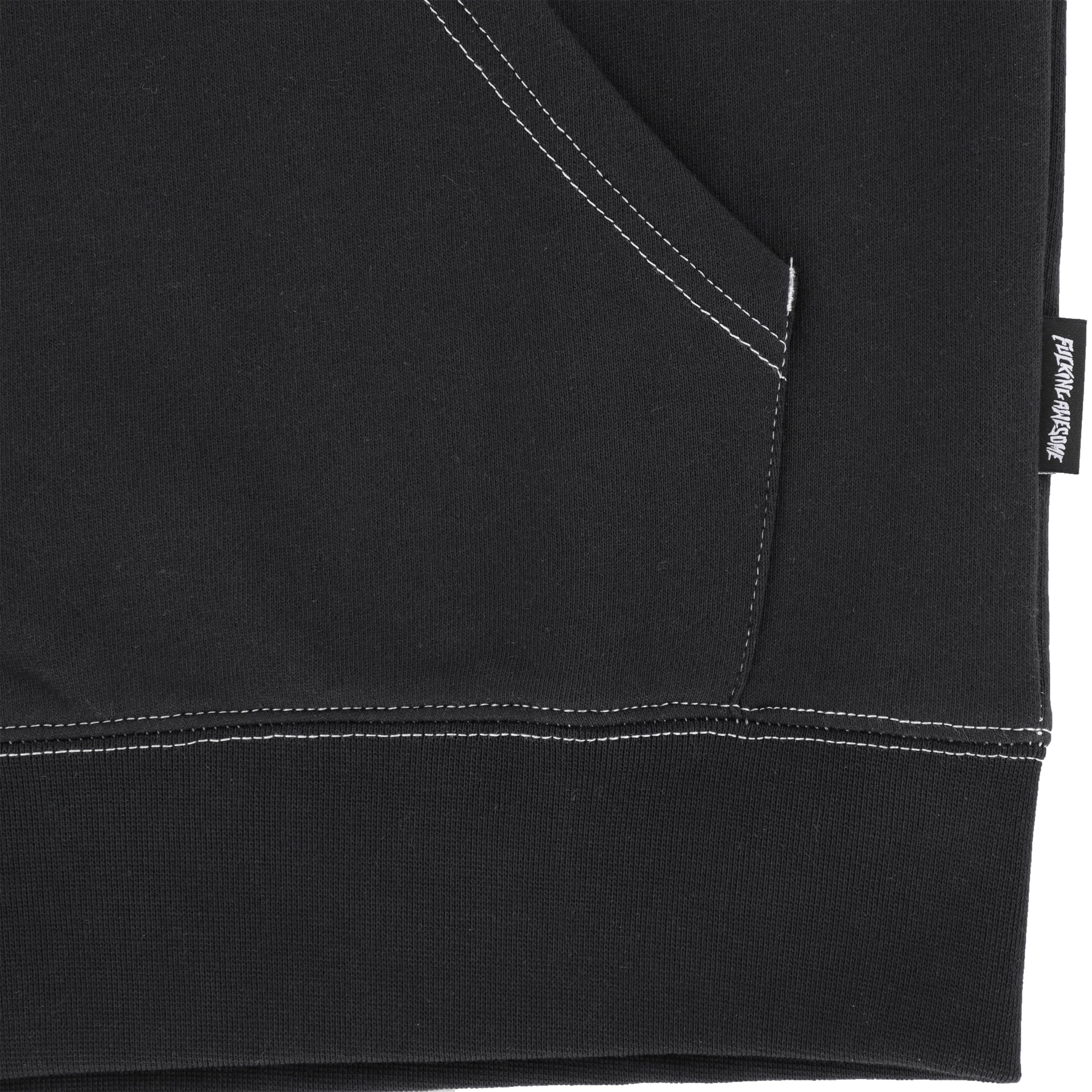 Fucking Awesome Contrast Stitch Zip Hoodie - black | Tactics