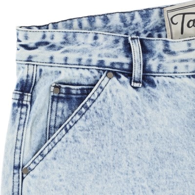 【tkts】StudioDoe LowPocket Washed Tactics Carpenter Denim Shorts - washed blue