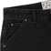 Tactics Carpenter Denim Shorts - washed black - front detail