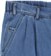 Tactics Buffet Pleated Denim Shorts - washed blue denim - front detail