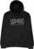 Thrasher Metal Hoodie - black