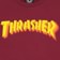 Thrasher Stacked T-Shirt - maroon - front detail