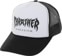 Thrasher Metal Trucker Hat - black/white/black