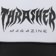 Thrasher Metal Trucker Hat - black/white/black - front detail