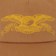 Anti-Hero Basic Eagle Snapback Hat - brown/gold/gold - front detail