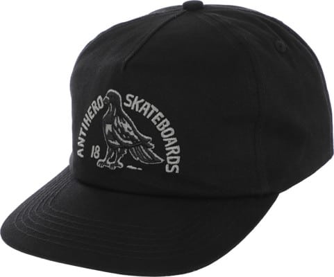 Anti-Hero Clubhouse Snapback Hat - black/grey - view large