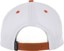 Venture Heritage Snapback Hat - white/burnt orange - reverse