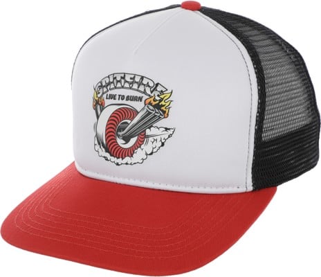 Spitfire Burnout Trucker Hat - white/red/black - view large