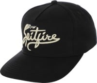 Spitfire Snake Classic Snapback Hat - black/cream