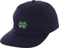 Krooked Eyes Strapback Hat - navy/green